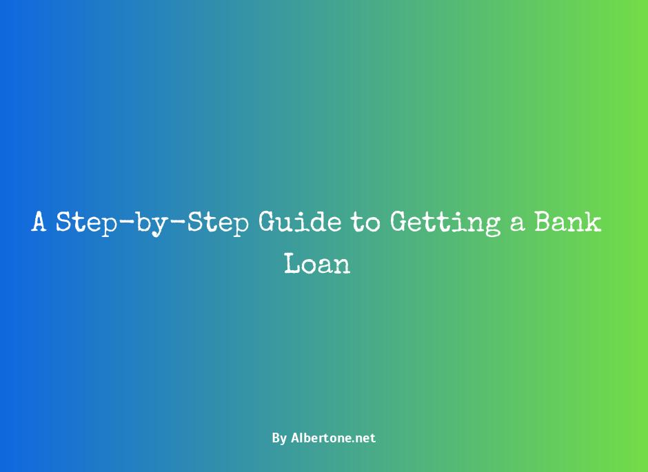 how to get a loan from the bank