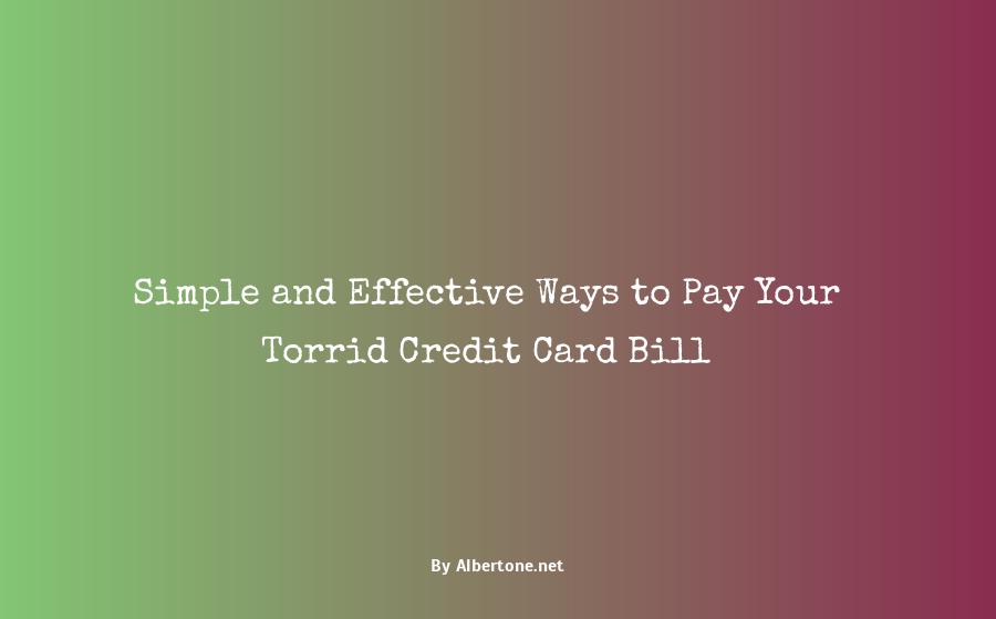 how to pay torrid credit card