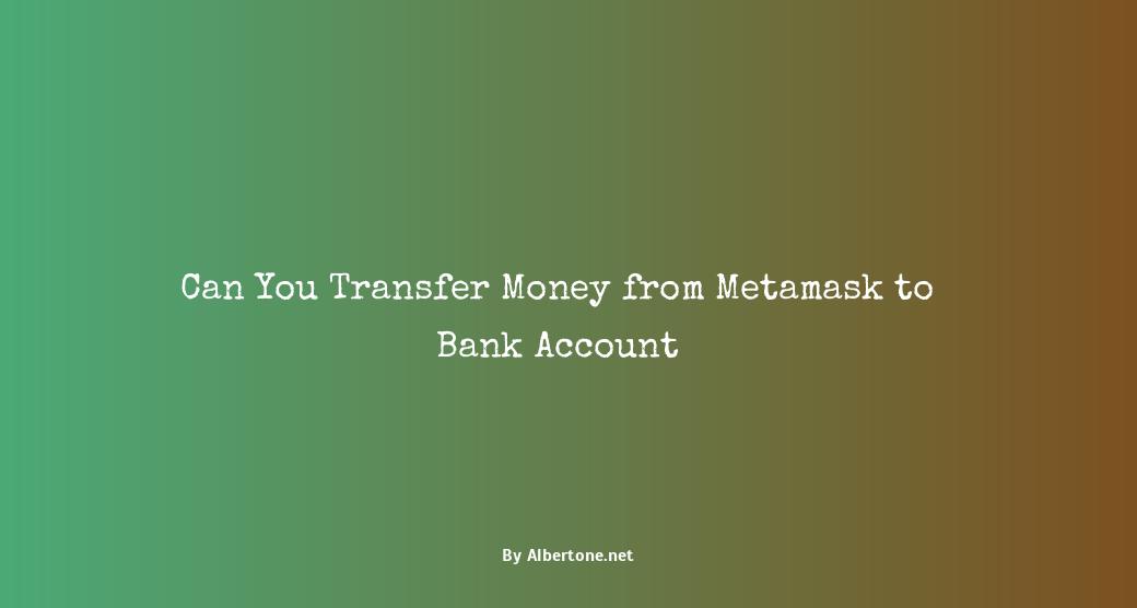 how to transfer money from metamask to bank account