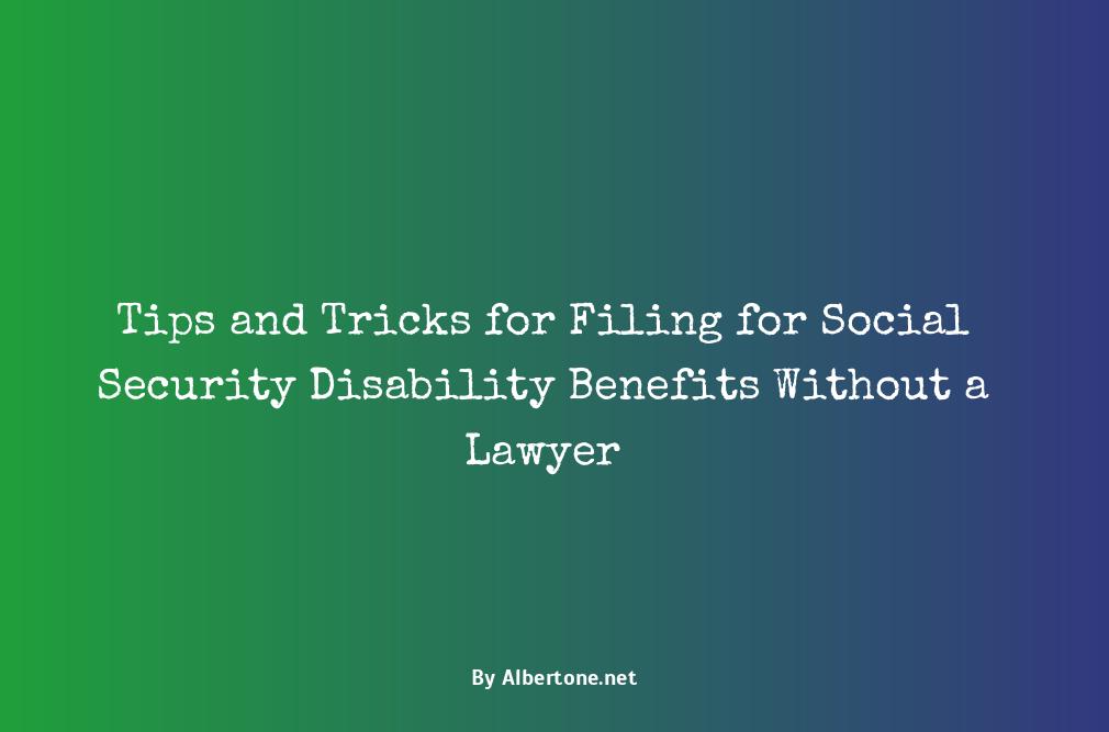 how to win social security disability without a lawyer