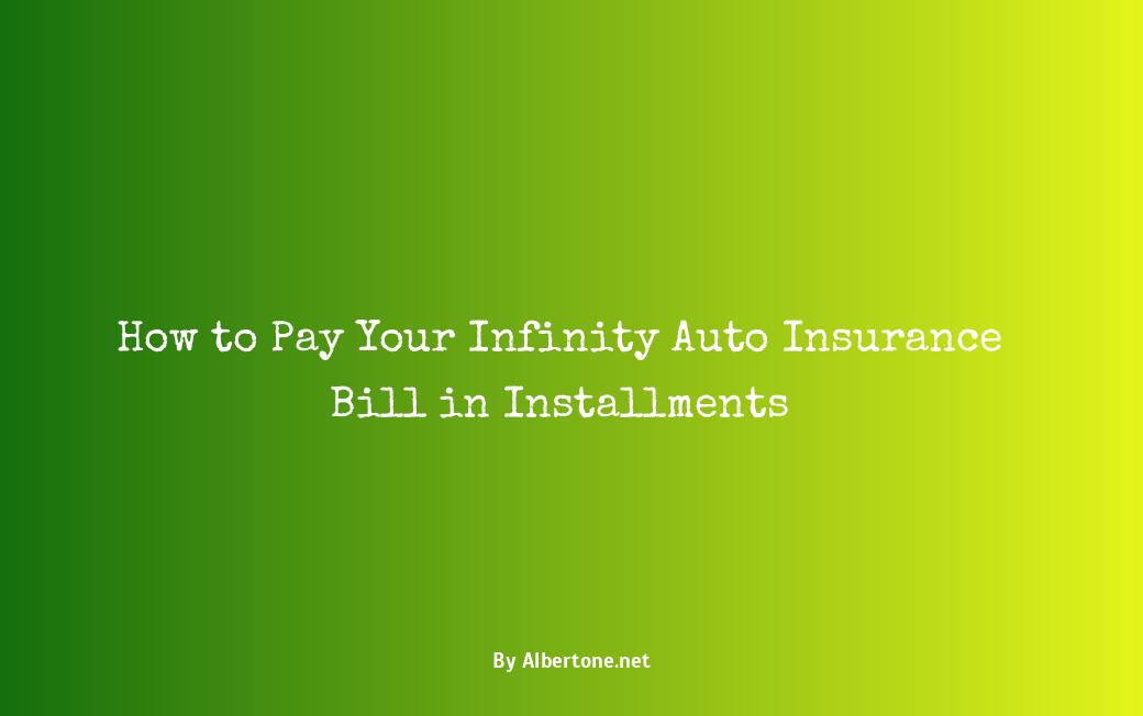 infinity auto insurance pay bill