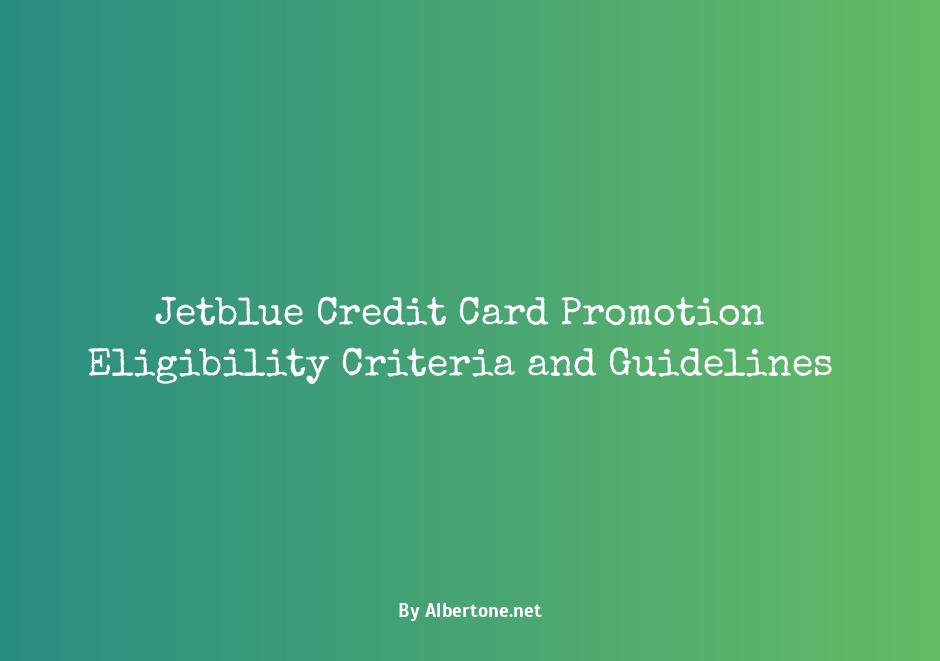 jetblue credit card promotion