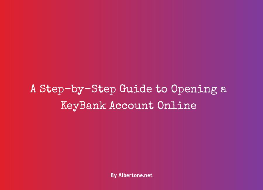 keybank open account online