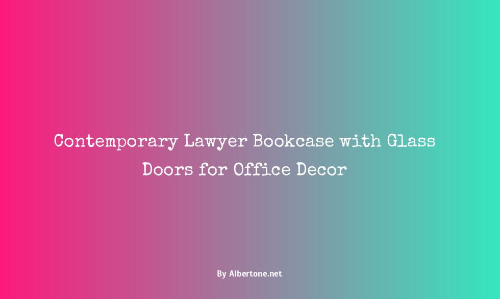 lawyer bookcase with glass doors