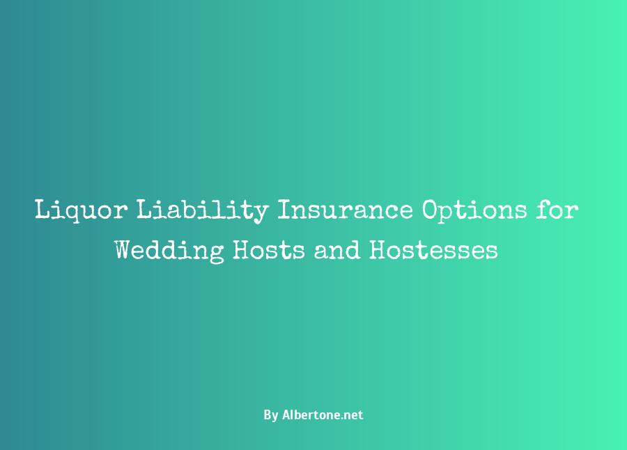 liquor liability insurance for wedding