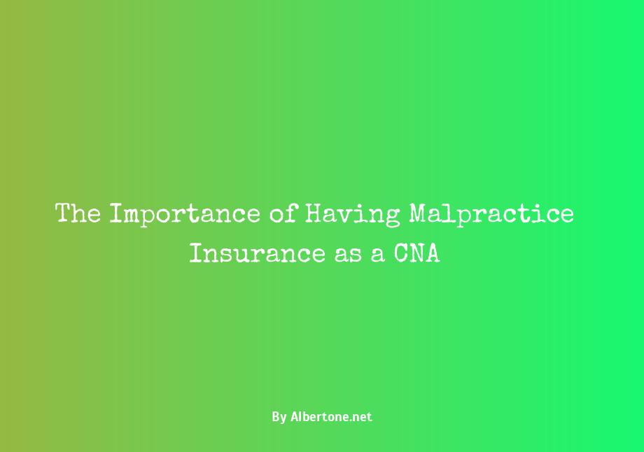 malpractice insurance for cna