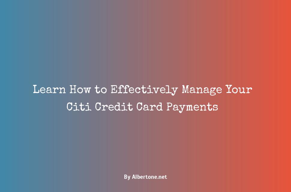 manage citi credit card