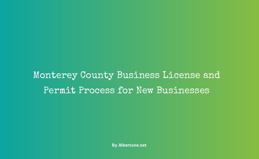 monterey county business license