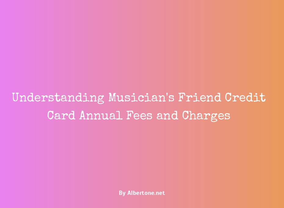 musician's friend credit card