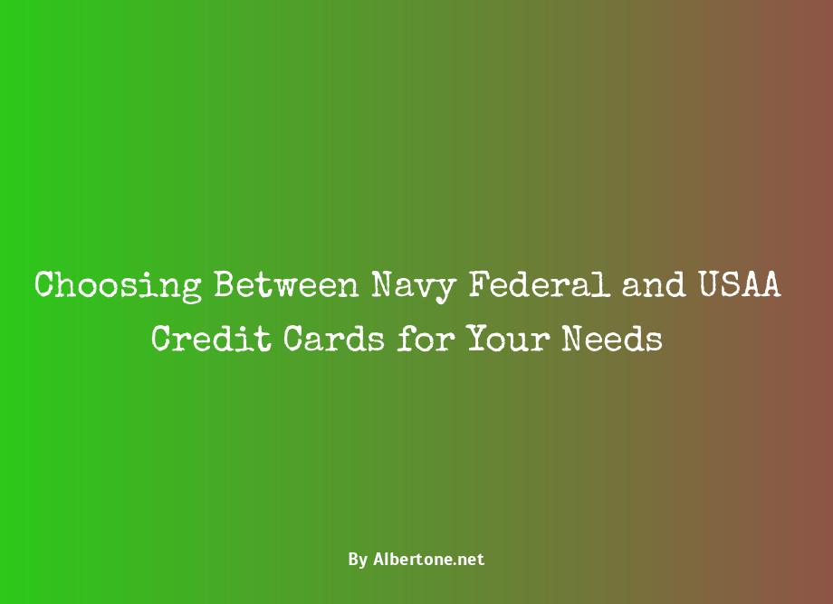 navy federal vs usaa credit card