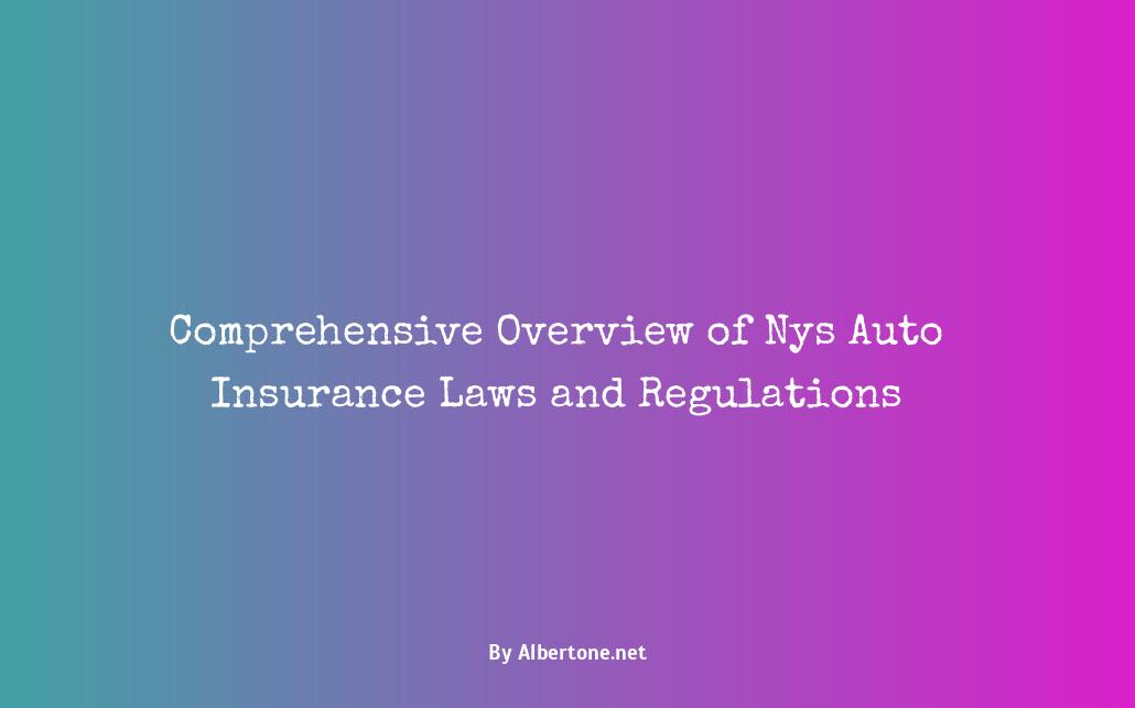 nys auto insurance laws