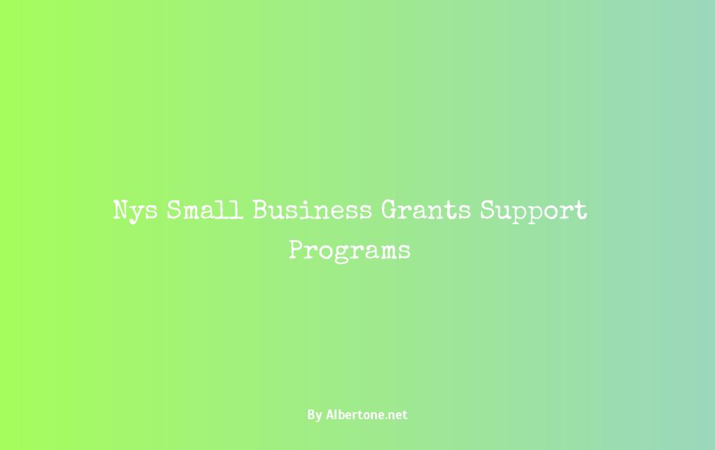 nys grants for small business