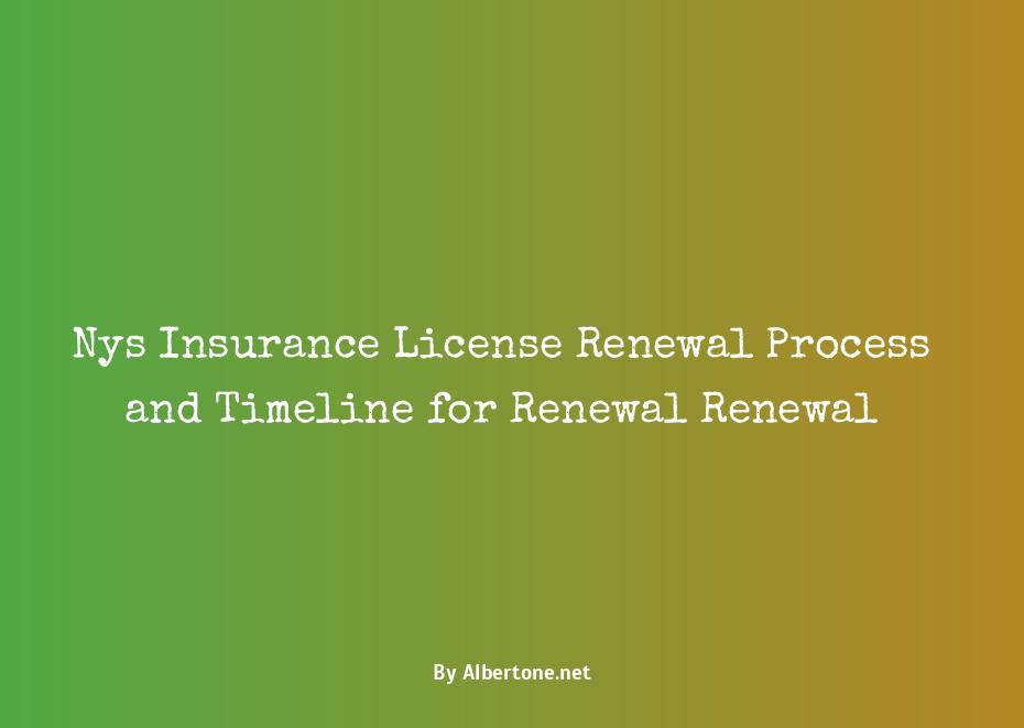 nys insurance license renewal