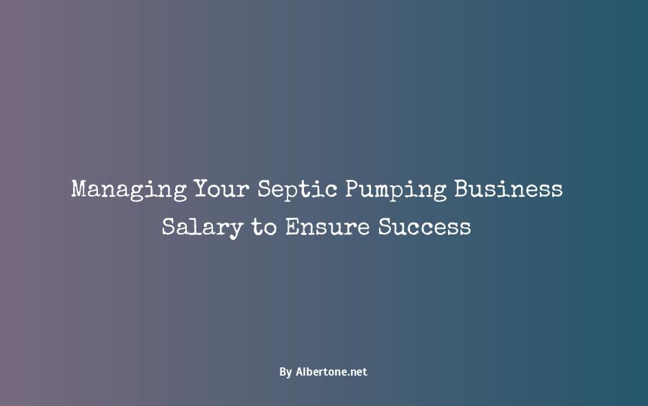 owning a septic pumping business salary