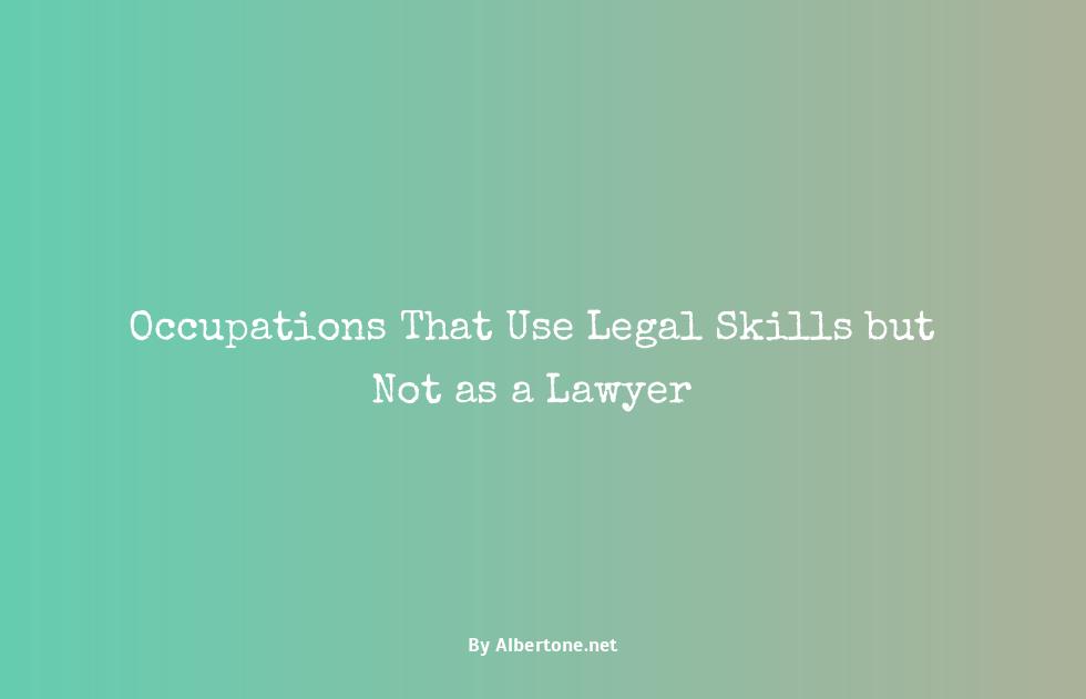 related occupations to a lawyer