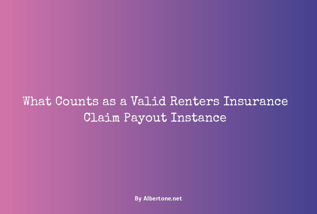 renters insurance claim payout