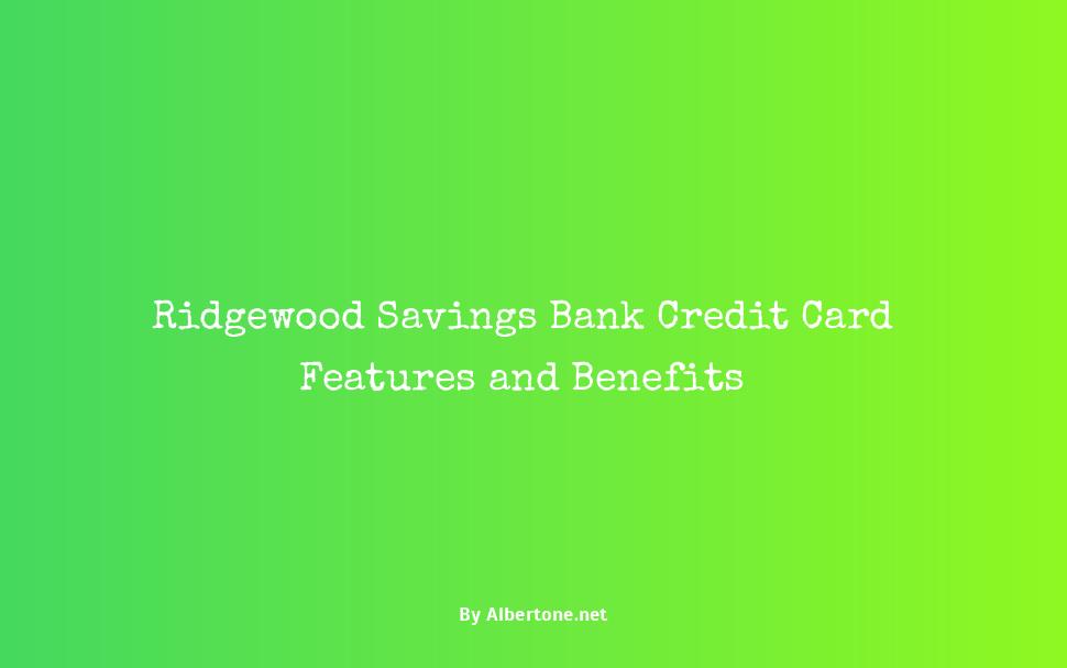 ridgewood savings bank credit card