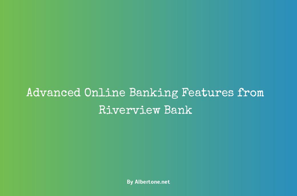 riverview bank online banking