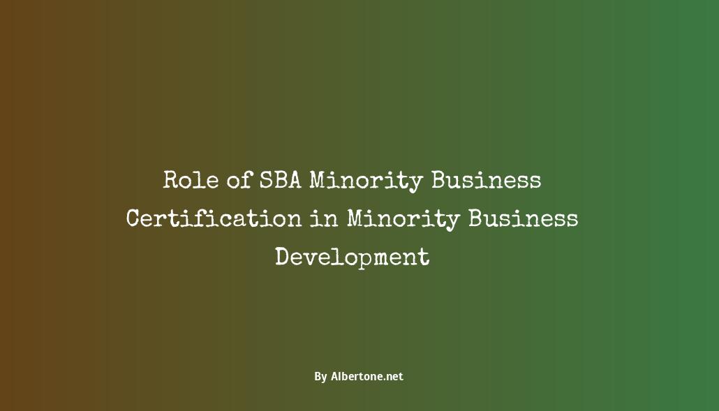 sba minority owned business certification