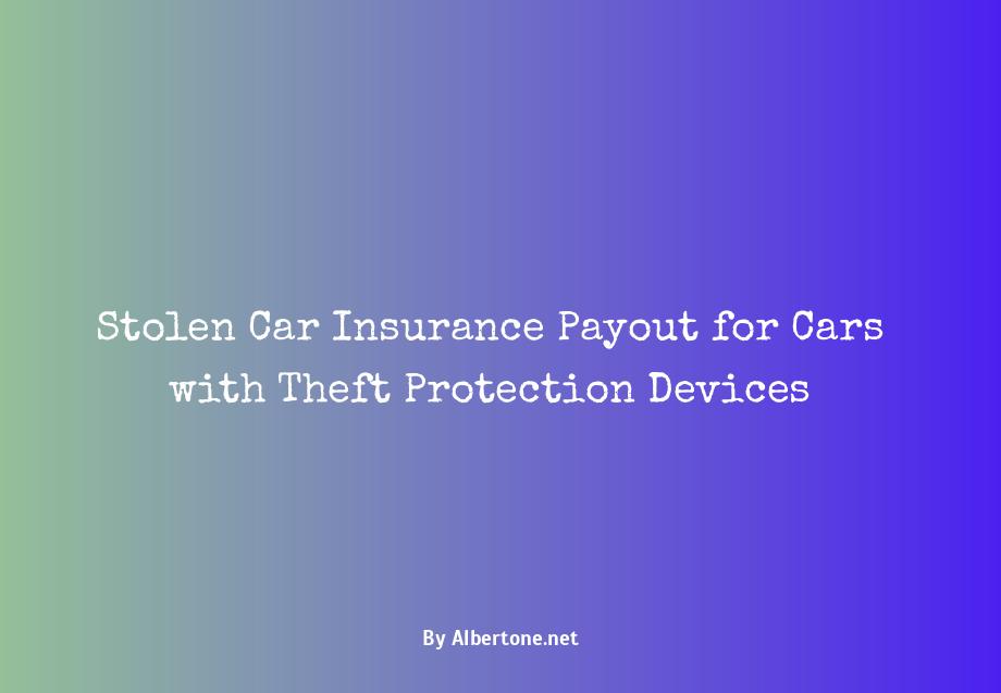 stolen car insurance payout