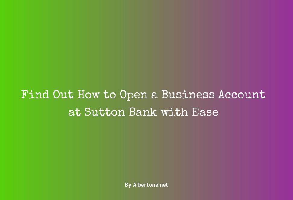 sutton bank open account