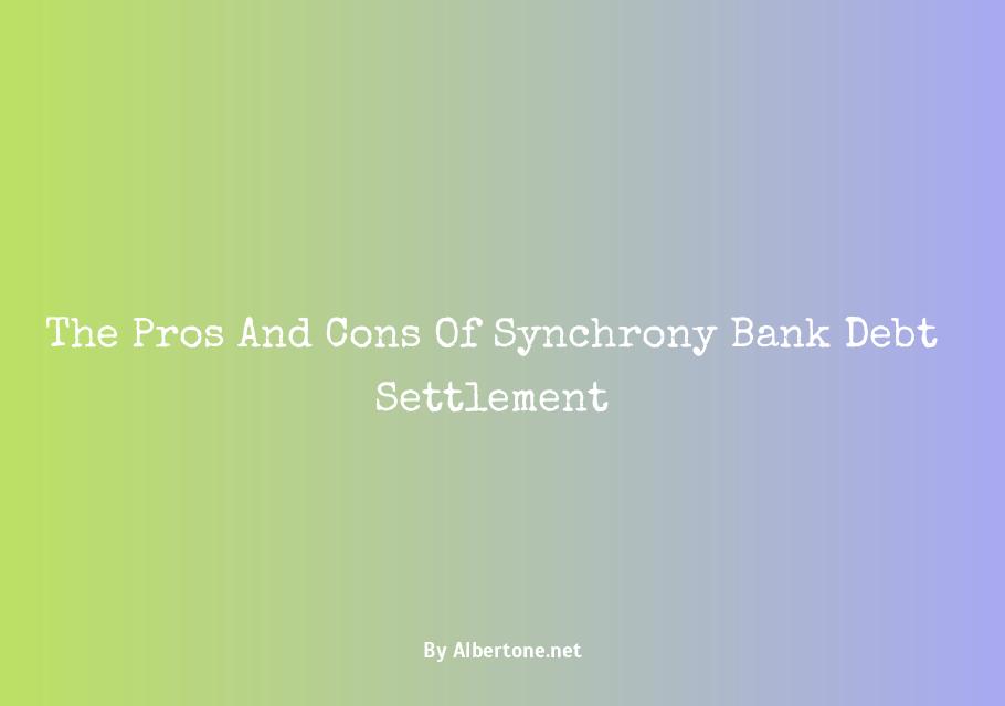 synchrony bank debt settlement