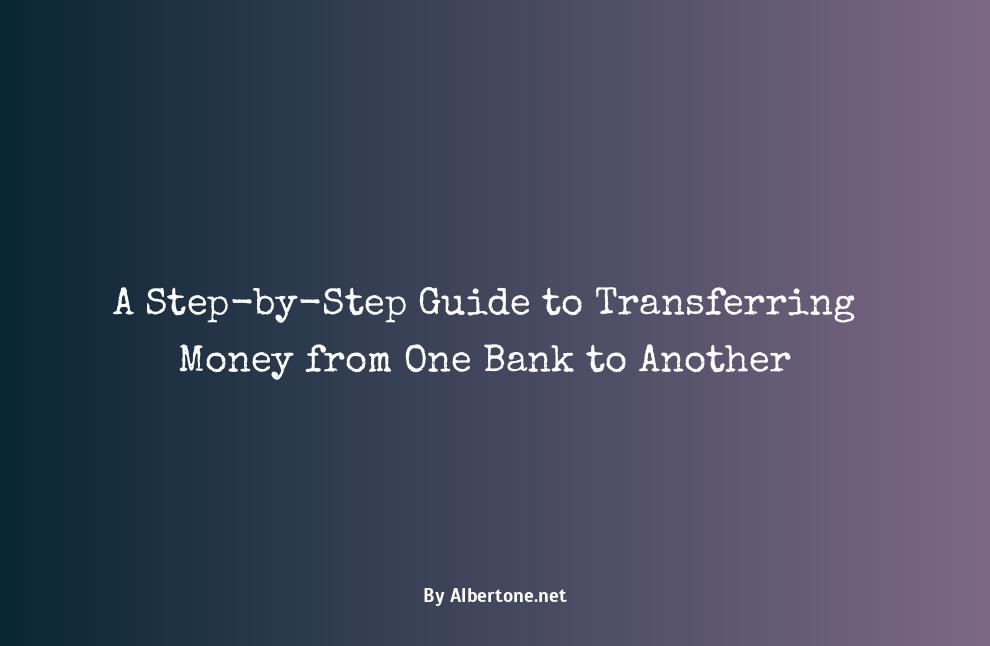 transfering money from one bank to another