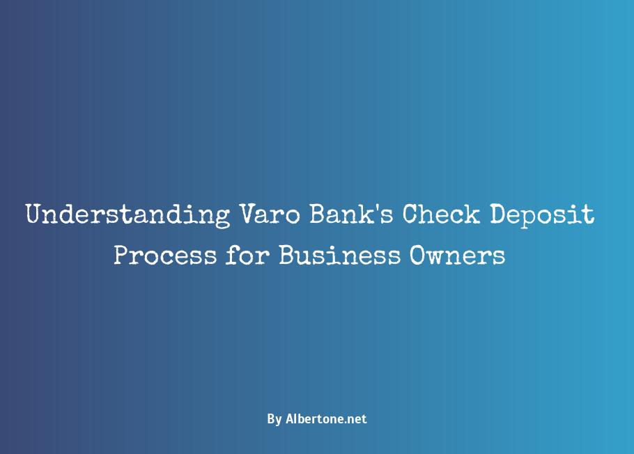 varo bank check deposit