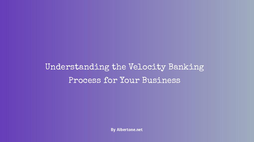 velocity banking step by step