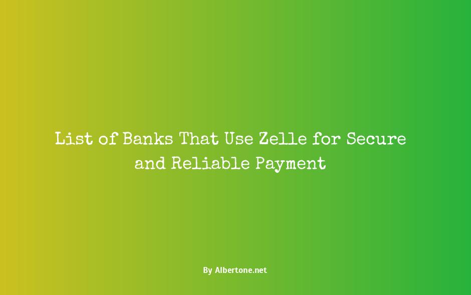 what banks have zelle