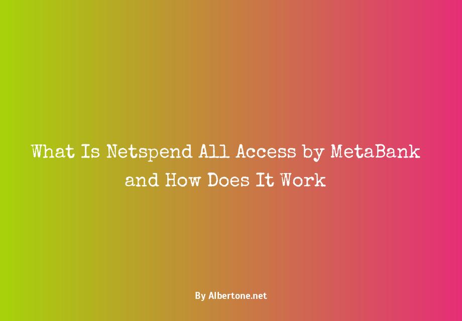 what is netspend all access by metabank