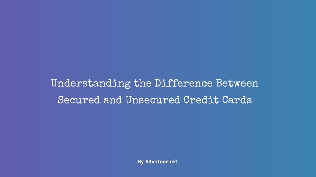 whats unsecured credit card