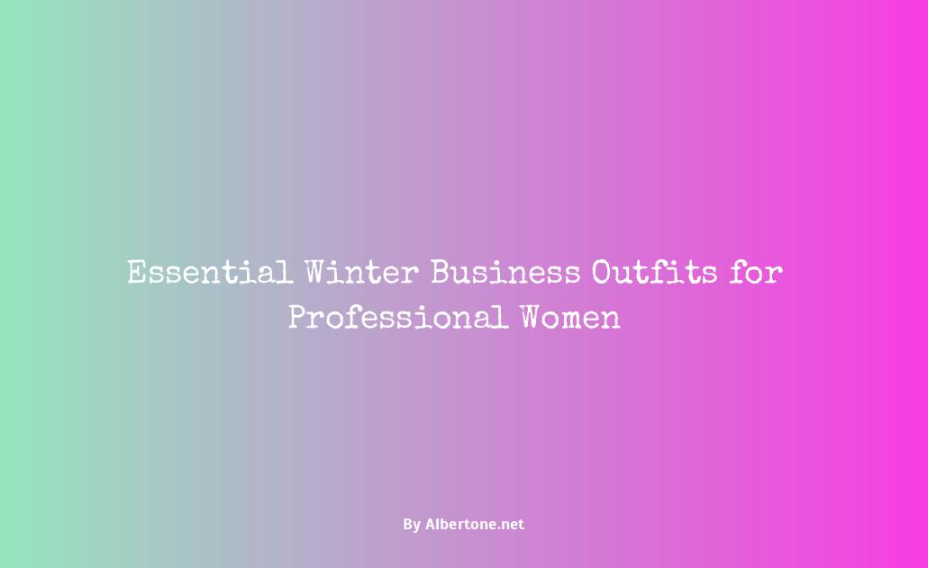 winter business outfits women