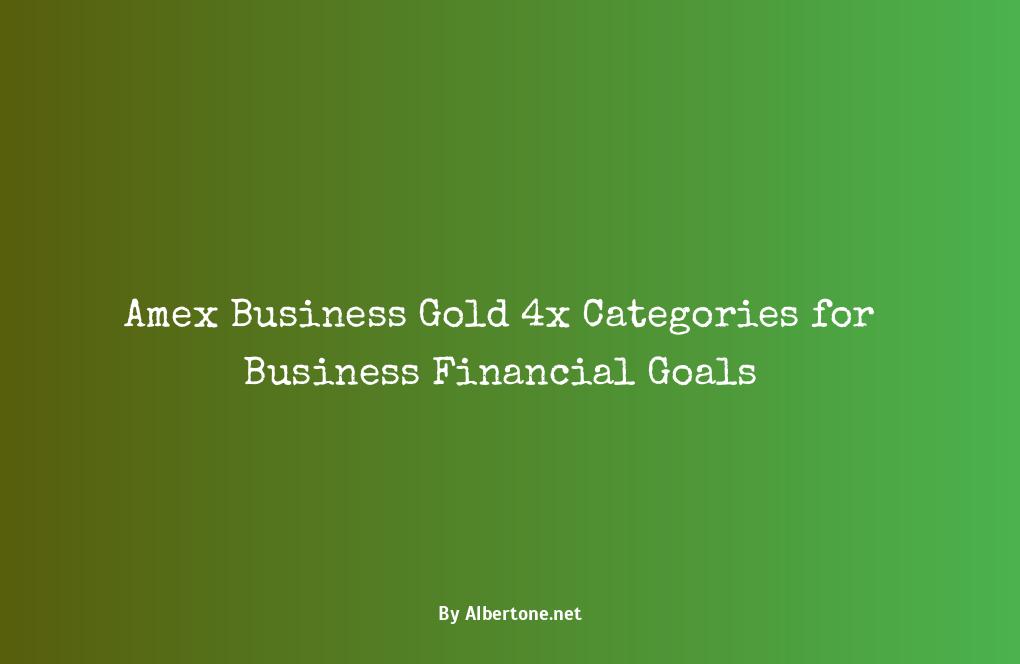 amex business gold 4x categories