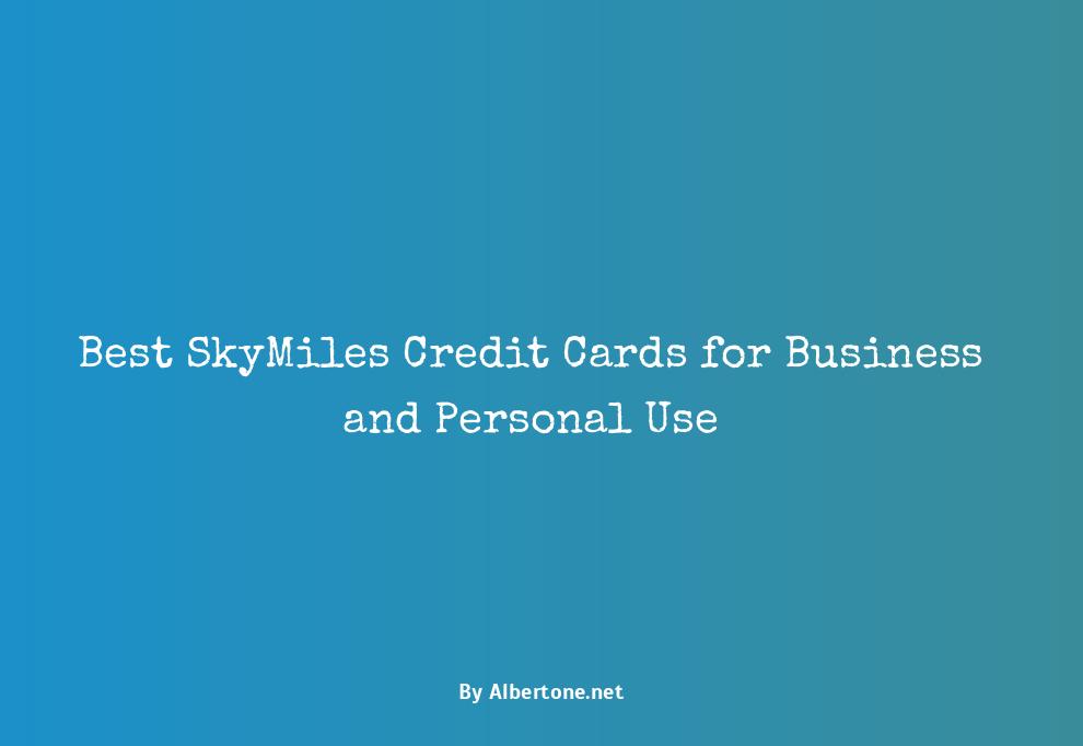 best credit card for skymiles