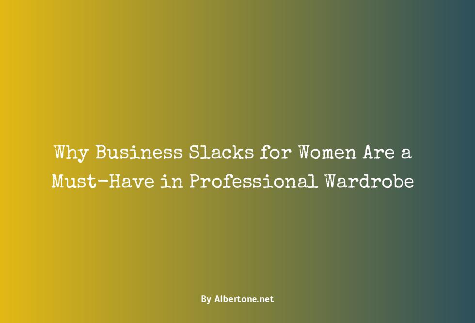 business slacks for women