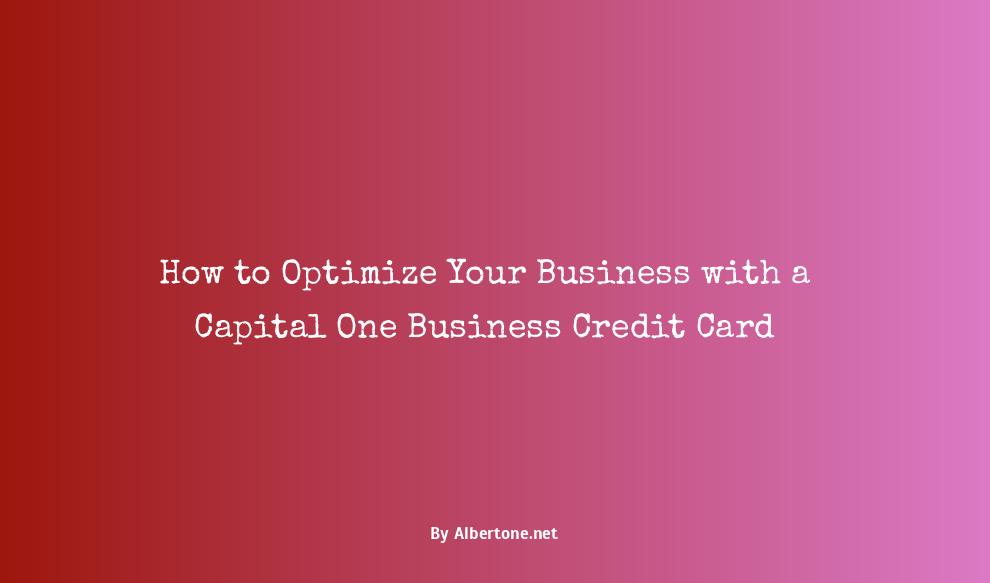 capital one business credit card