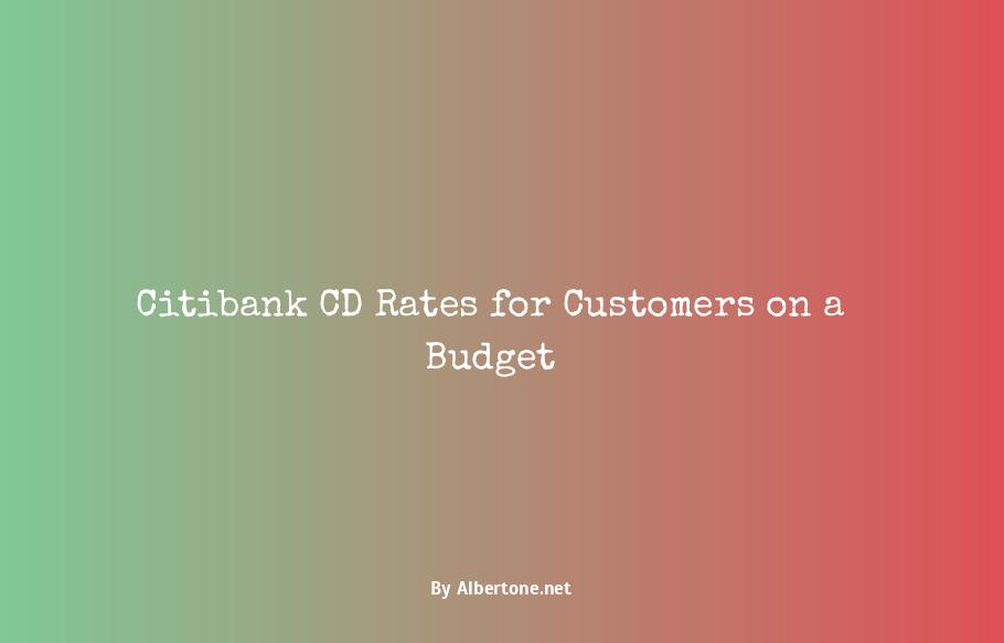 cd rates for citibank