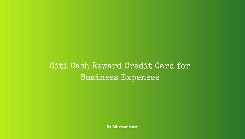 citi cash reward credit card