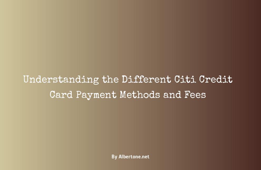 citi credit card payment