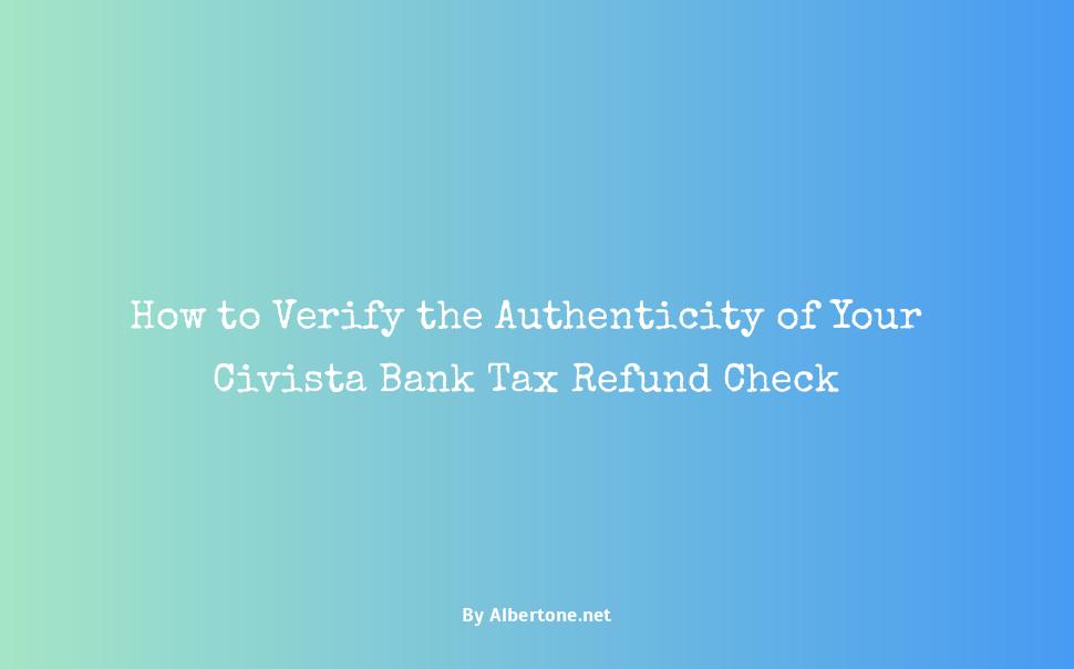 civista bank tax refund check