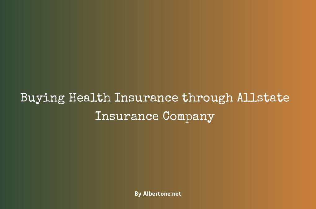 does allstate sell health insurance