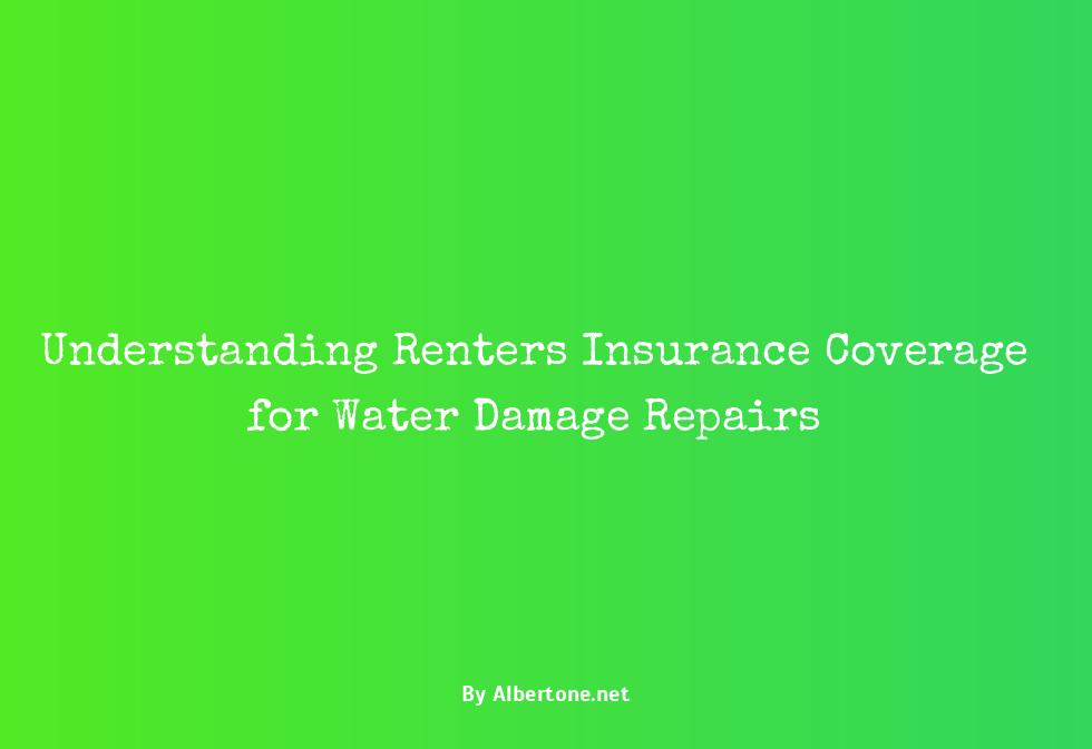 does renter insurance cover water damage