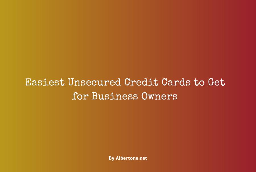 easiest unsecured credit cards to get