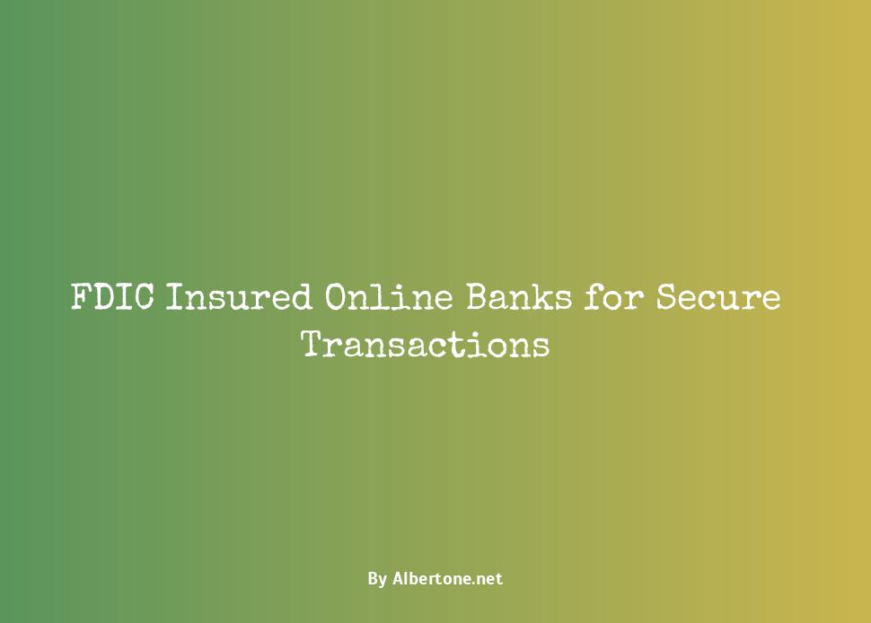 fdic insured online banks