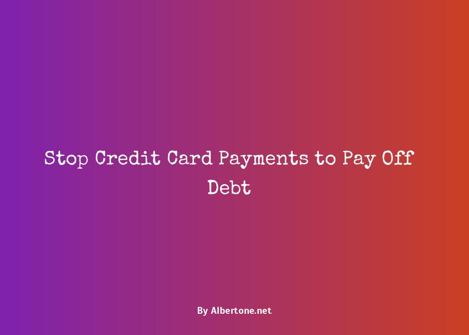 how to stop payment on credit card