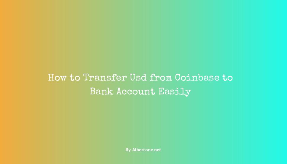 how to transfer usd from coinbase to bank account