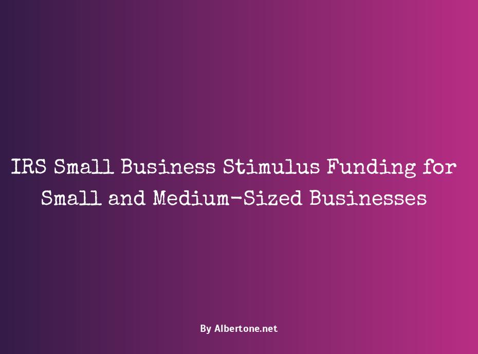 irs small business stimulus