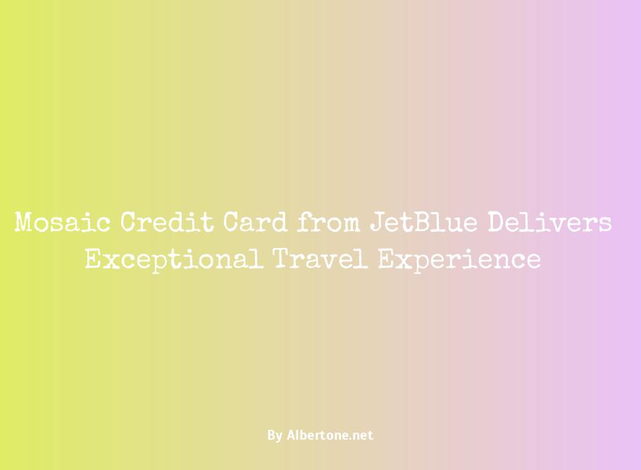 jetblue credit card mosaic