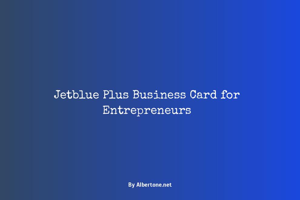 jetblue plus business card